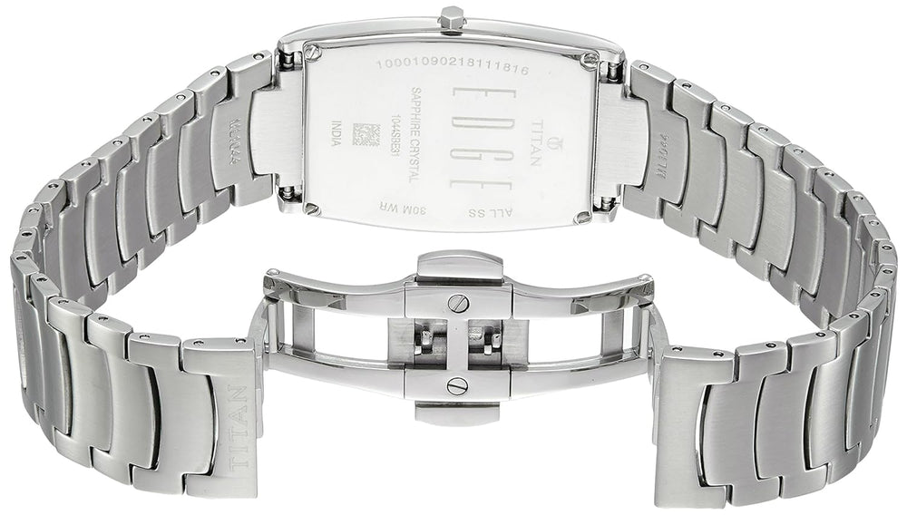 Titan Edge Silver Dial Silver Stainless Steel Strap Watch NH1044SM16A (DF658B) - KRISHNA WATCH COMPANY