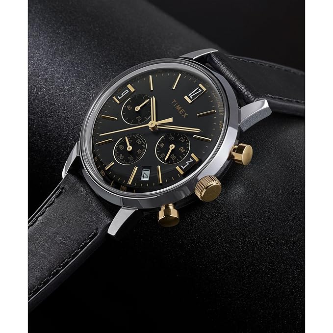 TIMEX Marlin Black Round Dial Analog Men Watch - TWEG26715 - KRISHNA WATCH COMPANY