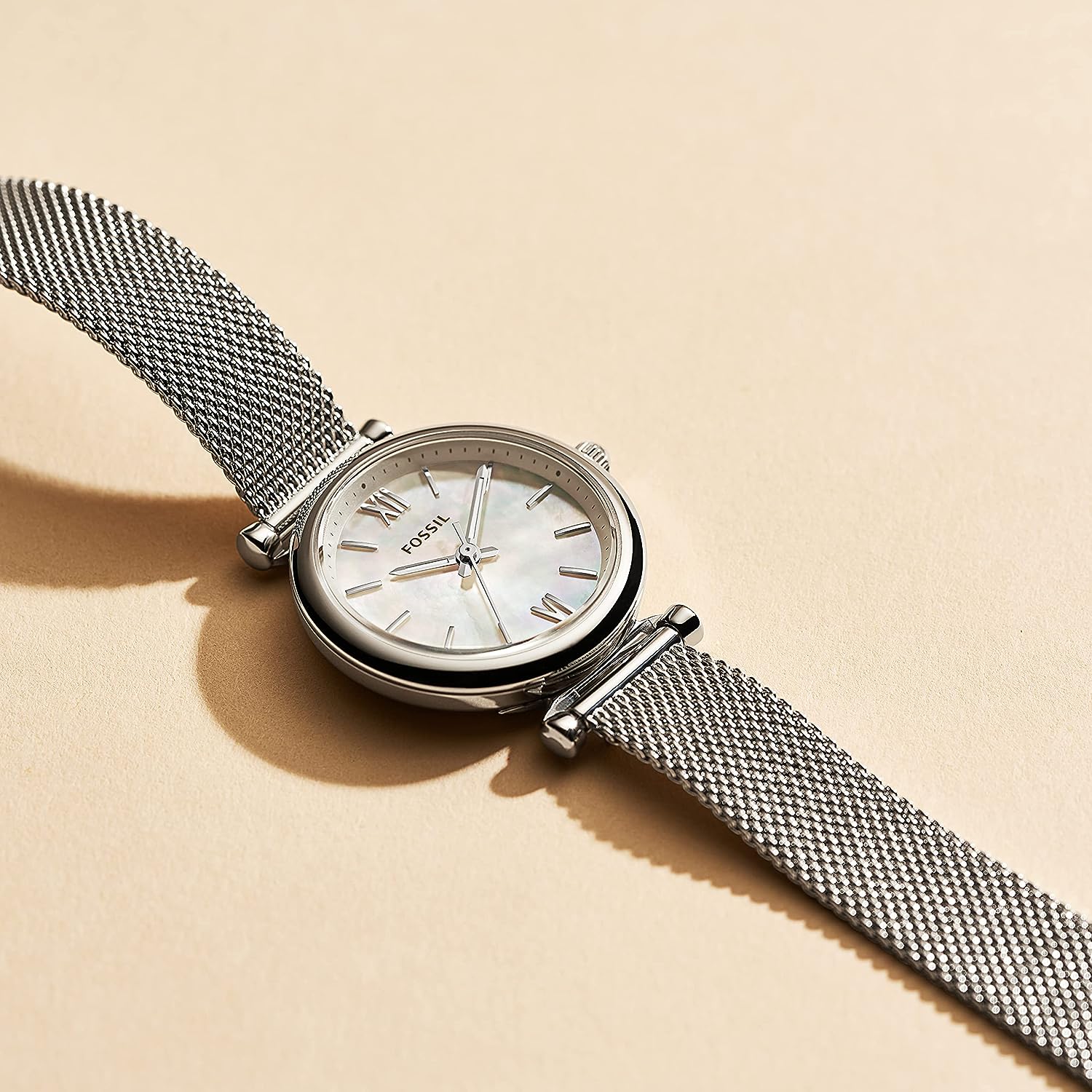 Fossil Carlie Analog White Dial Women's Watch - ES4432 - KRISHNA WATCH COMPANY