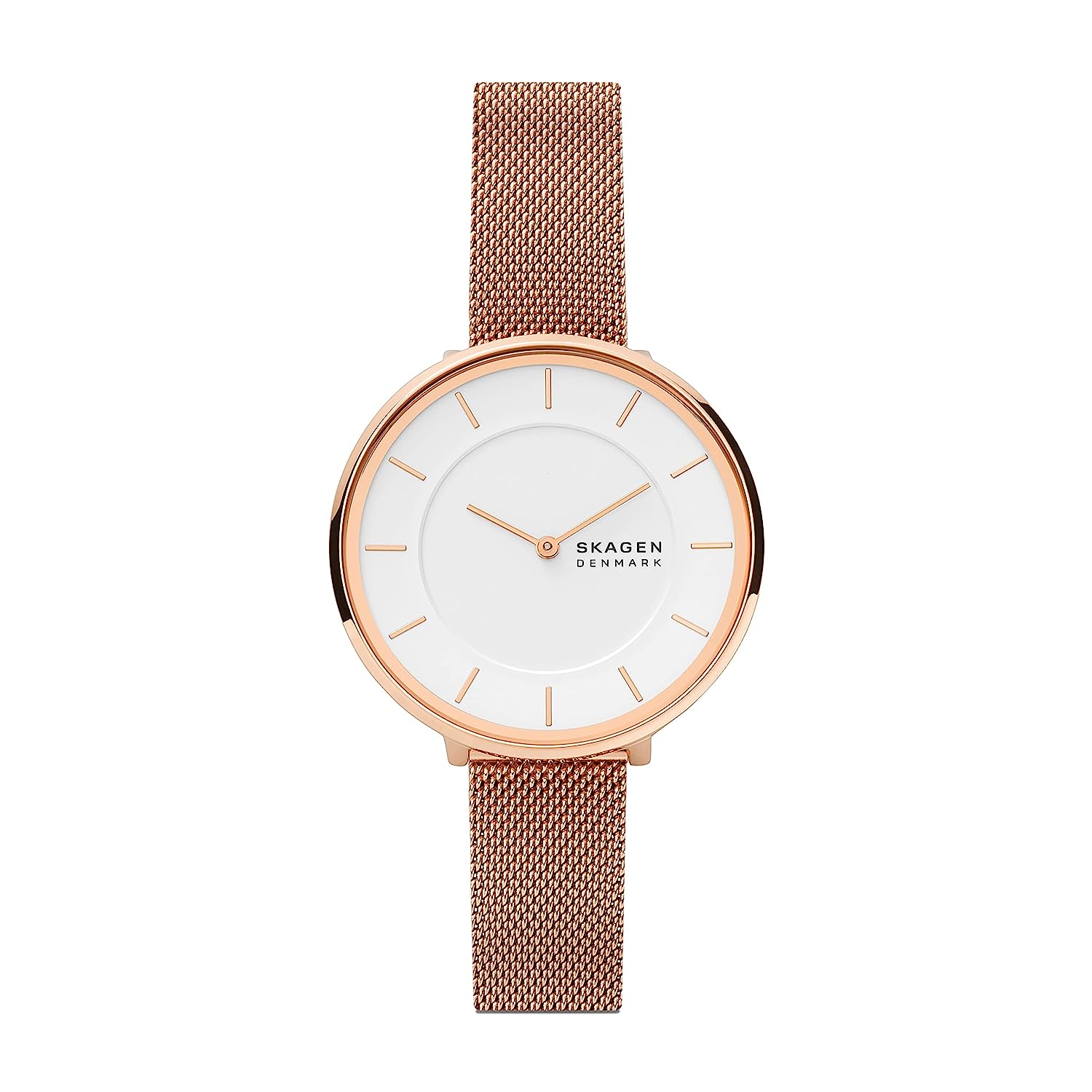Gitte Two-Hand Rose Gold-Tone Stainless Steel Mesh Watch SKW3013 - KRISHNA WATCH COMPANY