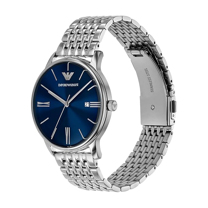 Emporio Armani Men Quartz Blue Dial Watch - AR11674 - KRISHNA WATCH COMPANY