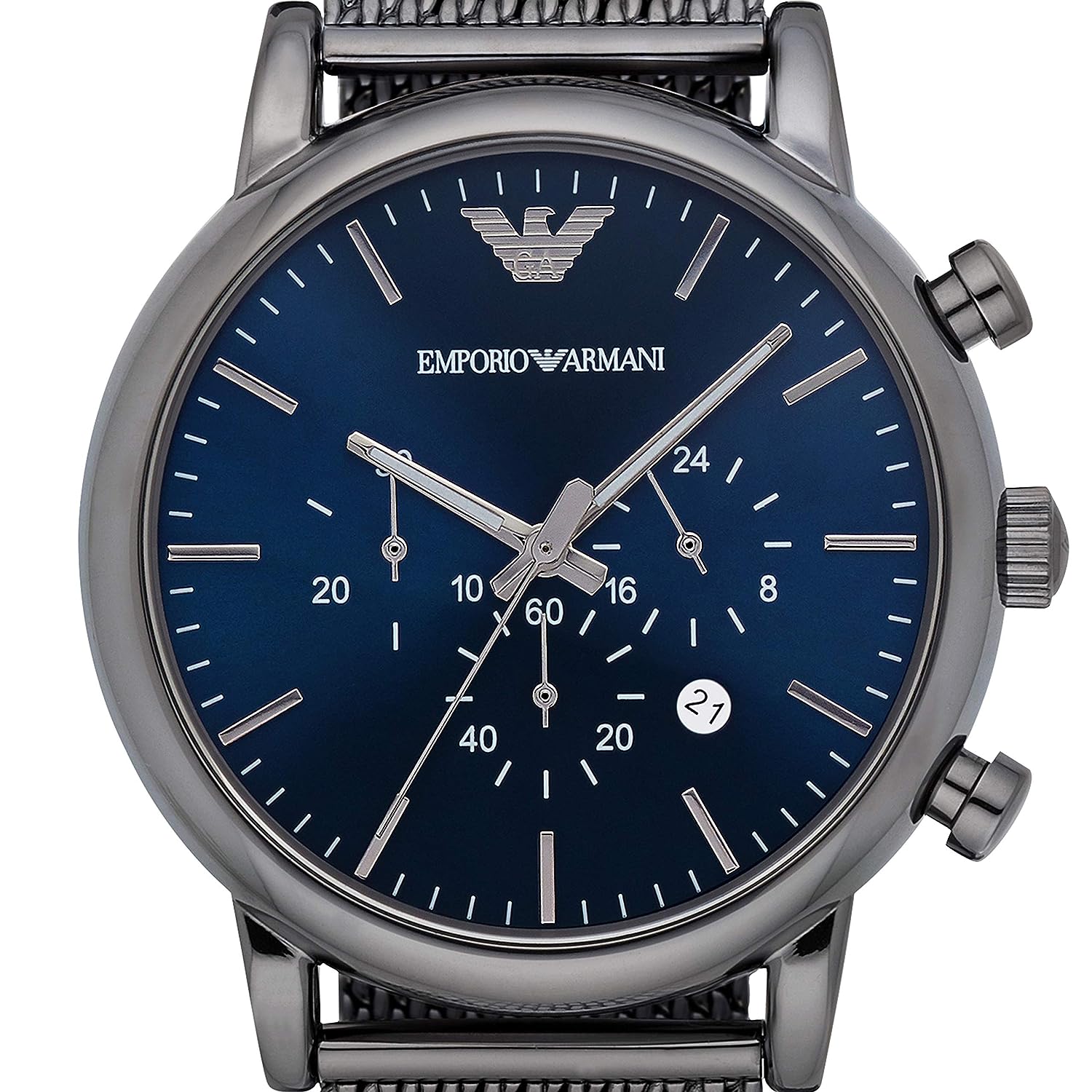 Emporio Armani Men's Chronograph Gunmetal Watch - AR1979 - KRISHNA WATCH COMPANY