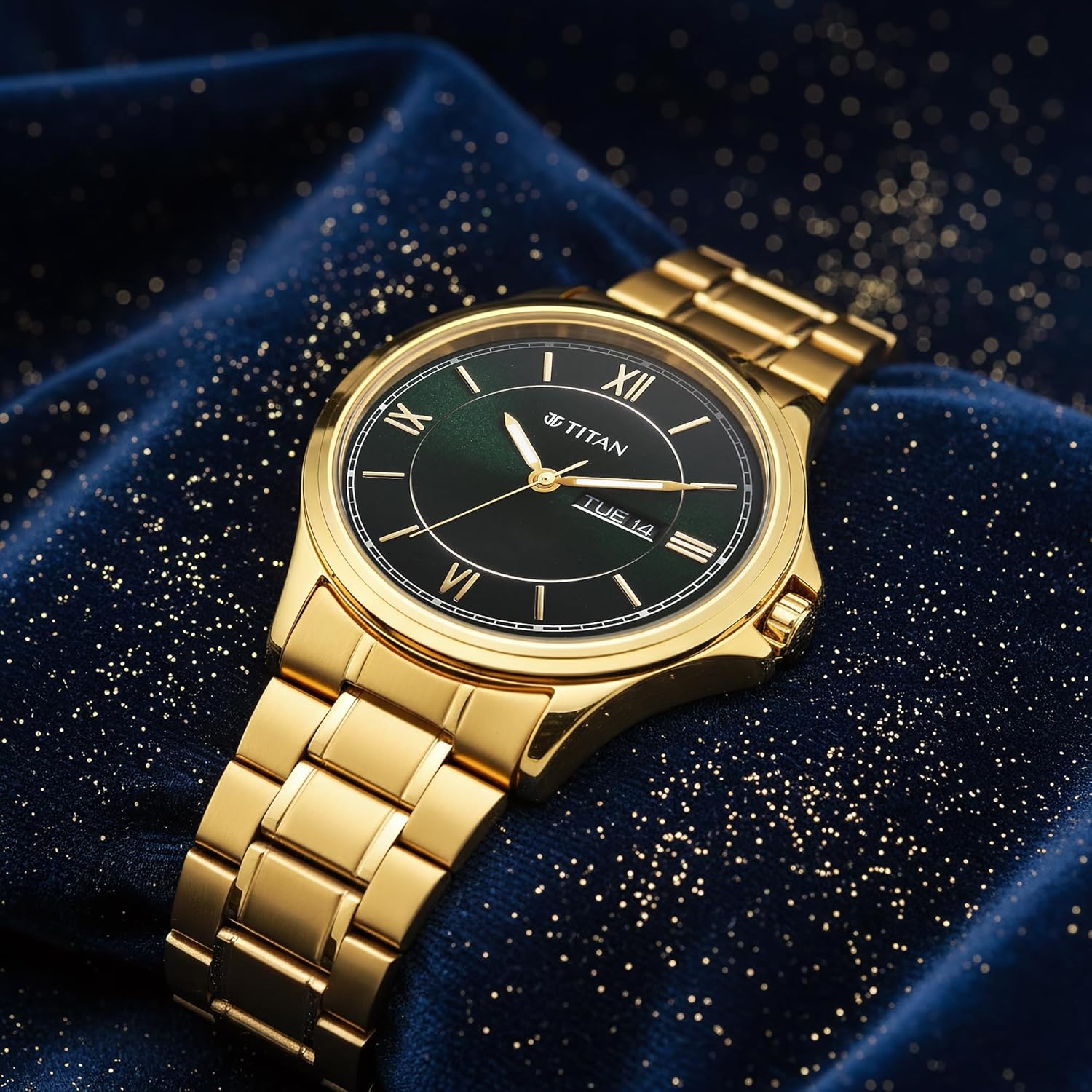 Titan Karishma Quartz Analog Watch For Men - 1870YM01 - KRISHNA WATCH COMPANY