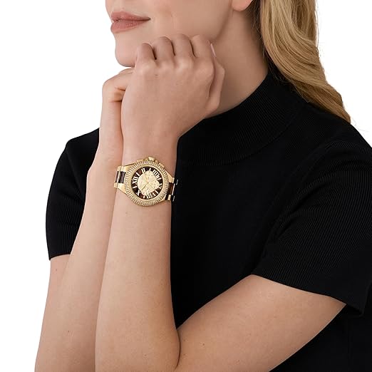 Michael Kors Oversized Camille Gold & Brown Dial 43mm MK7269 - KRISHNA WATCH COMPANY