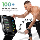 GOBOULT Dive+ with 1.85" HD Display, Bluetooth Calling Smartwatch, 500 Nits Brightness, 7 Days Battery Life, 150+ Watch Faces, 100+ Sport Modes, IP68 Waterproof Smart Watch (Jet Black)