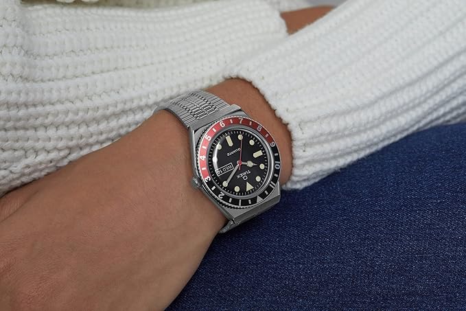 Timex Q Timex Reissue Day-Date 38mm Stainless Steel Band TW2U61300 - KRISHNA WATCH COMPANY