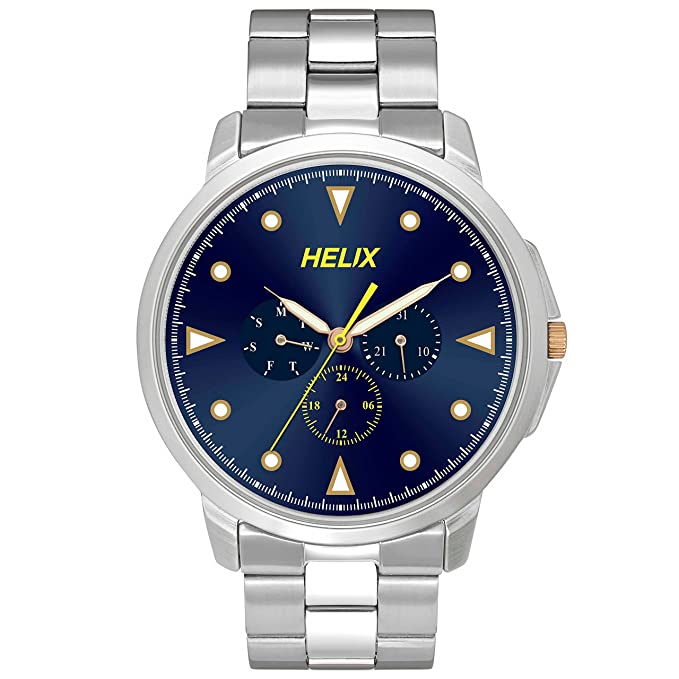 helix Analog Blue Dial Men's Watch - TW027HG33 - KRISHNA WATCH COMPANY