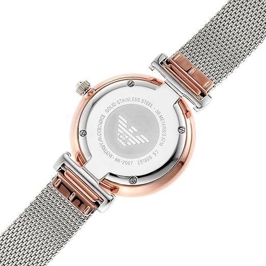 Emporio Armani Stainless Steel Analog Mother of Pearl Dial Women Watch AR2067 - KRISHNA WATCH COMPANY