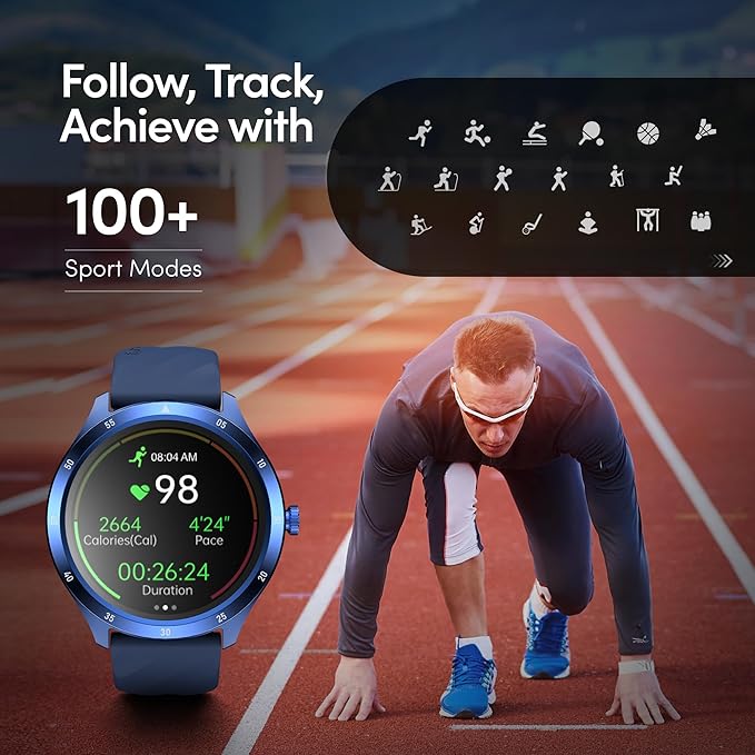 Fastrack Jupitor R2 Smart Watch 38155PP04K - KRISHNA WATCH COMPANY