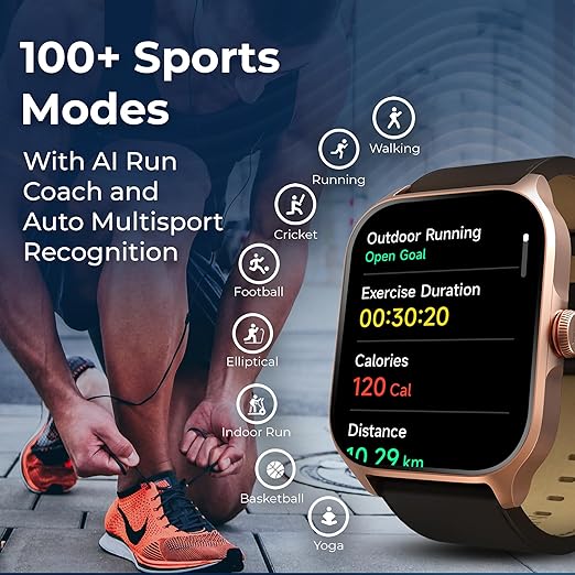 Titan Zeal with 4.69 cm AMOLED Display with AOD, Functional Crown, BT Calling, Smartwatch with Rose Gold Mesh Strap 90196am03 - KRISHNA WATCH COMPANY