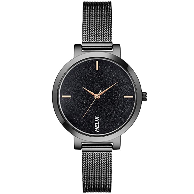 helix Analog Black Dial Women's Watch - TW041HL22 - KRISHNA WATCH COMPANY