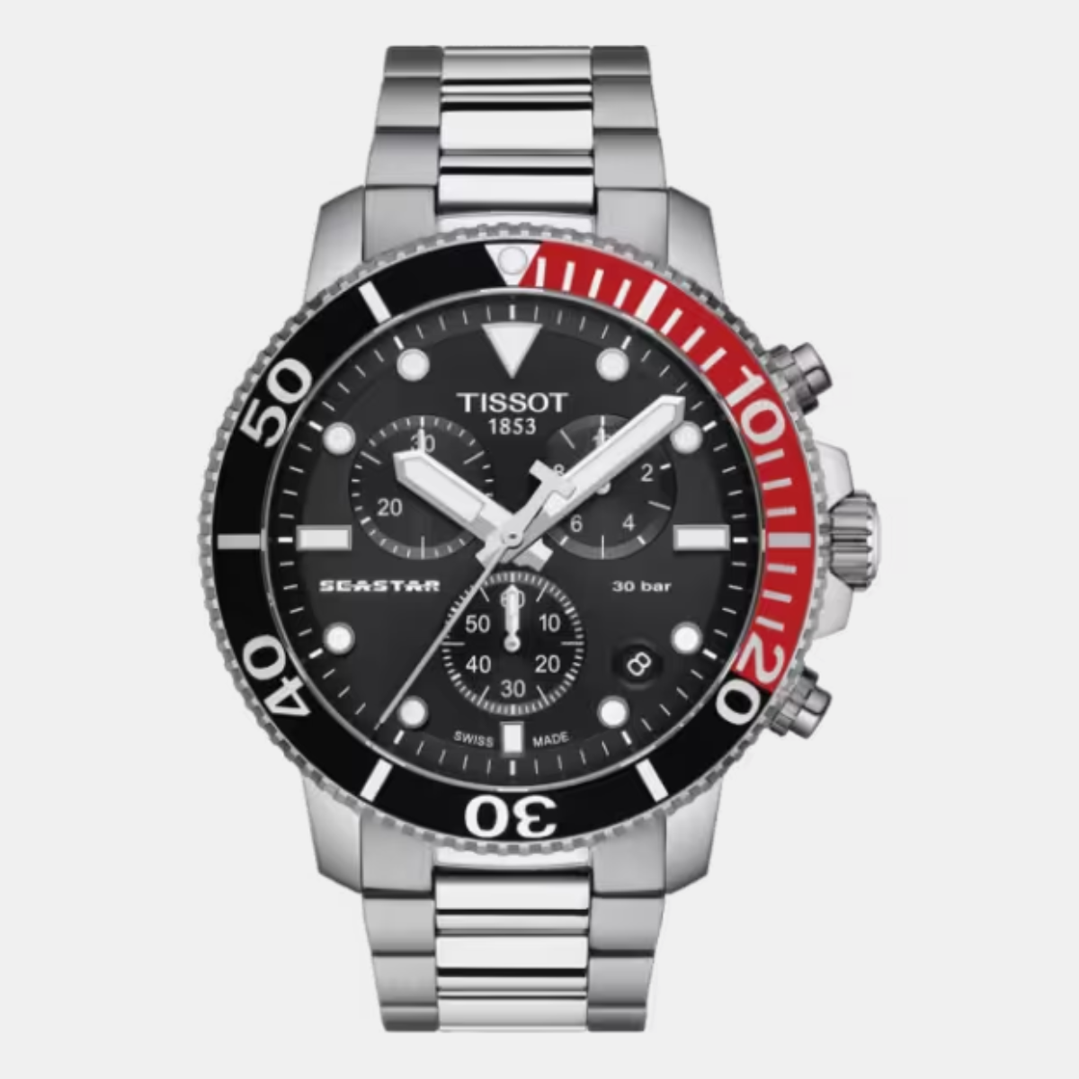 TISSOT Seastar 1000 Men's Chronograph Stainless Steel Watch T1204171105101 - KRISHNA WATCH COMPANY