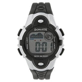 SF Digital Grey Dial Plastic Strap Unisex Watch 87012pp04