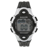 SF Digital Grey Dial Plastic Strap Unisex Watch 87012pp04