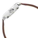 Sonata Essentials White Dial Women Watch With Leather Strap 87020sl01w