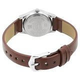 Sonata Essentials White Dial Women Watch With Leather Strap 87020sl01w