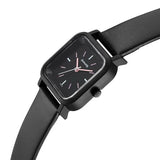 Sonata Pop Black Dial Women Watch With Leather Strap 87037pl05w