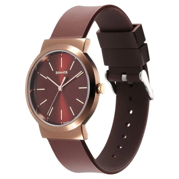 Sonata Essentials Watch for Women - 87044KP01 - KRISHNA WATCH COMPANY