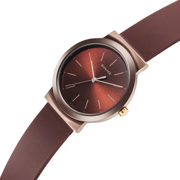 Sonata Essentials Watch for Women - 87044KP01 - KRISHNA WATCH COMPANY