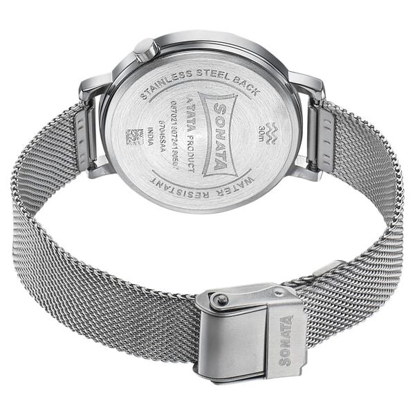 Sonata Elegent Essentials Quartz Analog Watch For Women - 87045SM02W - KRISHNA WATCH COMPANY