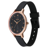 Sonata Splash Quartz Analog Black Dial Plastic Strap Watch for Women - 87049PP21W - KRISHNA WATCH COMPANY