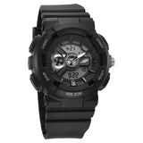 SF Unisex Classic Black Watch with Silver Accents - Timeless Elegance for Every Occasion 87057pp05
