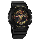 SF Vigour Quartz Digital Analog Digital Multicolor Dial With Black Color Plastic Strap Watch For Unisex 87058pp05