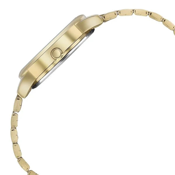 Sonata Glam Gold Quartz Analog White Dial Stainless Steel Strap Watch For Women 87061ym01w - KRISHNA WATCH COMPANY