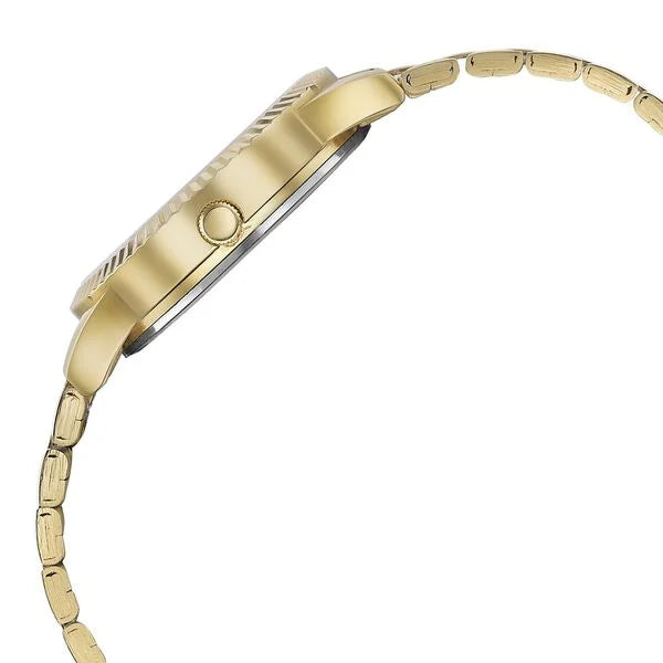 Sonata Glam Gold Quartz Analog Off White Dial Stainless Steel Strap Watch For Women 87062ym02w - KRISHNA WATCH COMPANY
