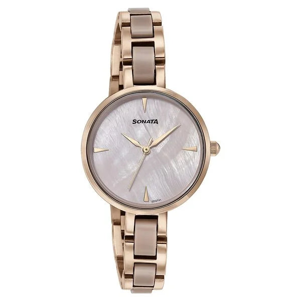 Sonata Quartz Analog Watch For Women - 87064KD02 - KRISHNA WATCH COMPANY