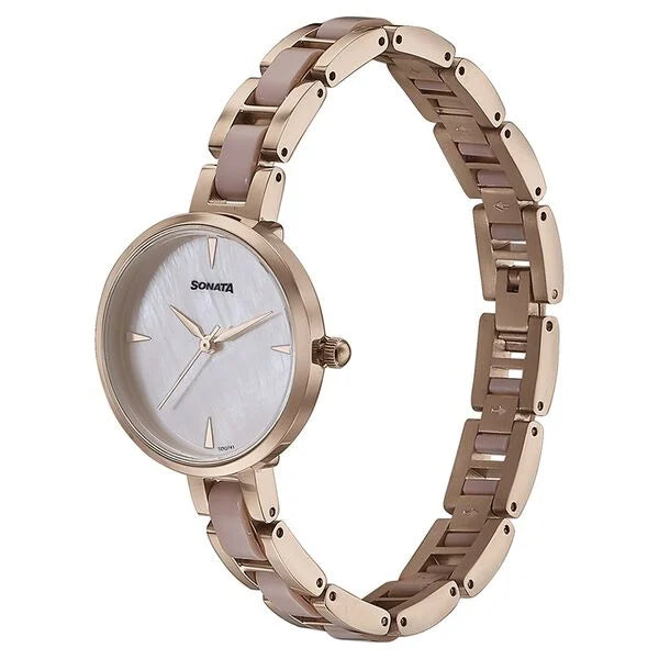 Sonata Quartz Analog Watch For Women - 87064KD02 - KRISHNA WATCH COMPANY