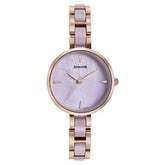 Sonata Wedding Edit Quartz Analog Purple Dial Stainless Steel With Acetate Strap Watch For Women - 87064KD03