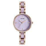 Sonata Wedding Edit Quartz Analog Purple Dial Stainless Steel With Acetate Strap Watch For Women - 87064KD03