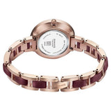 Sonata Wedding Edit Quartz Analog Maroon Dial Stainless Steel With Acetate Strap Watch For Women 87064kd05 - KRISHNA WATCH COMPANY