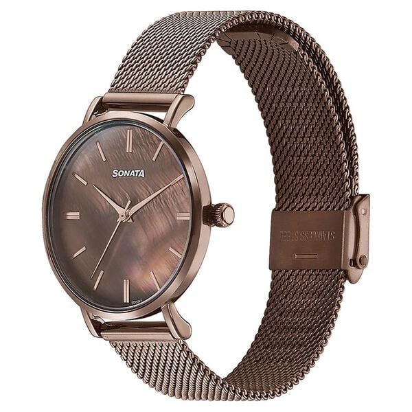 Sonata Quartz Analog 87067QM01 - KRISHNA WATCH COMPANY