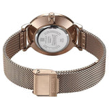 Sonata Wedding Bling Quartz Analog Brown Dial Rose Gold Stainless Steel Strap Watch for Women 87050WM12 - KRISHNA WATCH COMPANY