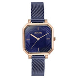 Sonata Modern Edit Quartz Analog Blue Dial Stainless Steel Strap Watch For Women 87072km02
