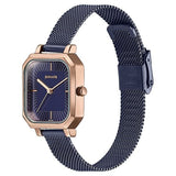 Sonata Modern Edit Quartz Analog Blue Dial Stainless Steel Strap Watch For Women 87072km02