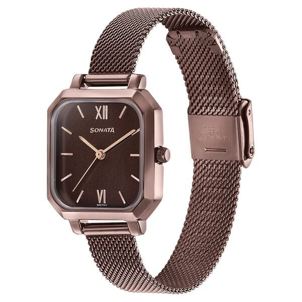Sonata Modern Edit Quartz Analog Watch For Women - 87072QM01 - KRISHNA WATCH COMPANY