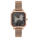 Sonata Modern Edit Quartz Analog Grey Dial Stainless Steel Strap Watch For Women 87072wm01