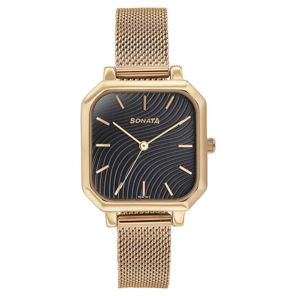 Sonata Modern Edit Quartz Analog Watch For Women - 87072WM03 - KRISHNA WATCH COMPANY