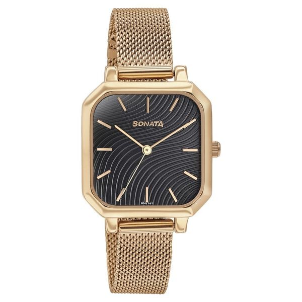 Sonata Modern Edit Quartz Analog Watch For Women - 87072WM03 - KRISHNA WATCH COMPANY