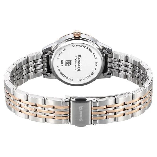 Sonata Wedding Quartz Analog Watch For Women 87076km01 - KRISHNA WATCH COMPANY