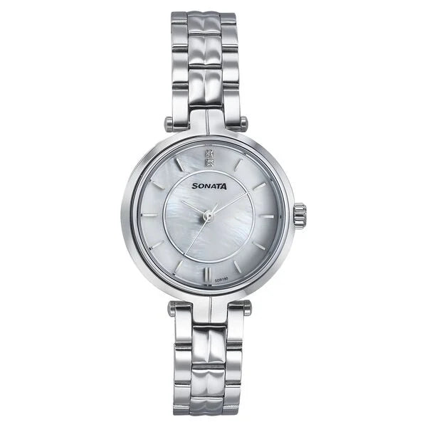 Sonata Wedding Quartz Analog Watch For Women - 87077SM01 - KRISHNA WATCH COMPANY