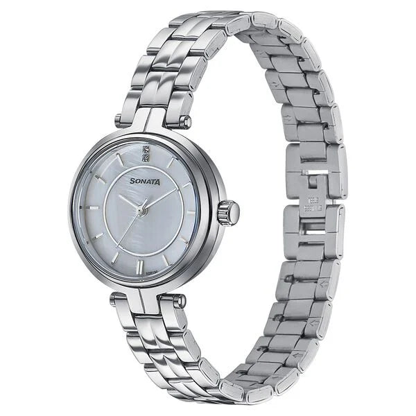 Sonata Wedding Quartz Analog Watch For Women - 87077SM01 - KRISHNA WATCH COMPANY