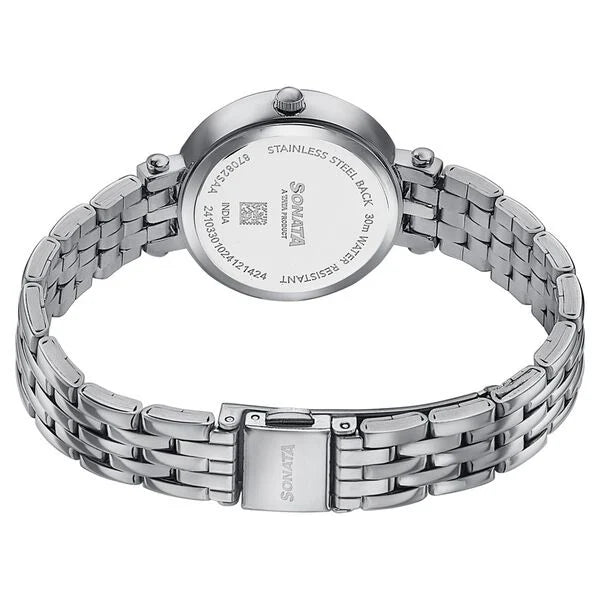 Sonata Wedding Edit Quartz Analog Watch For Women -87082SM01 - KRISHNA WATCH COMPANY