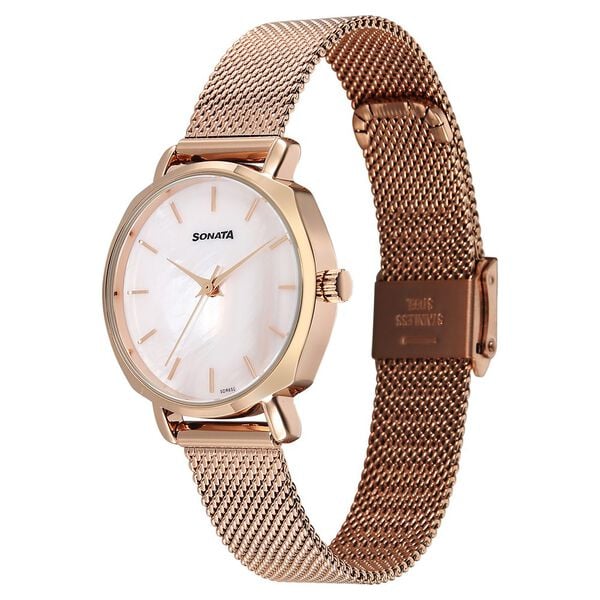 Sonata Eternia Quartz Analog Watch For Women - 87087wm01 - KRISHNA WATCH COMPANY