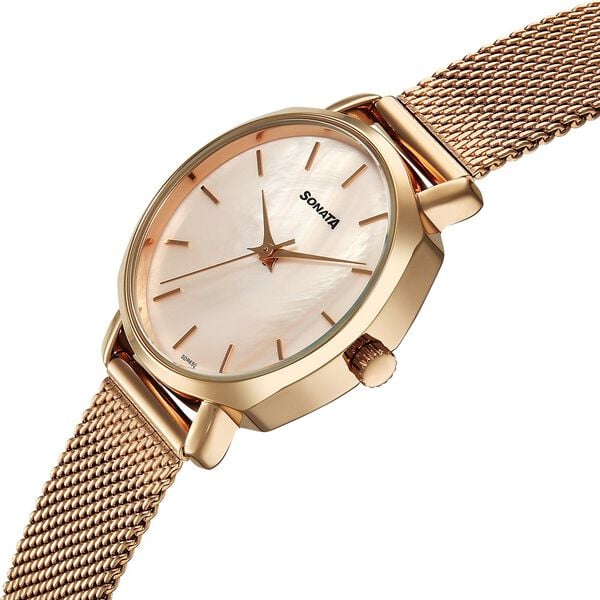 Sonata Eternia Quartz Analog Watch For Women - 87087wm01 - KRISHNA WATCH COMPANY