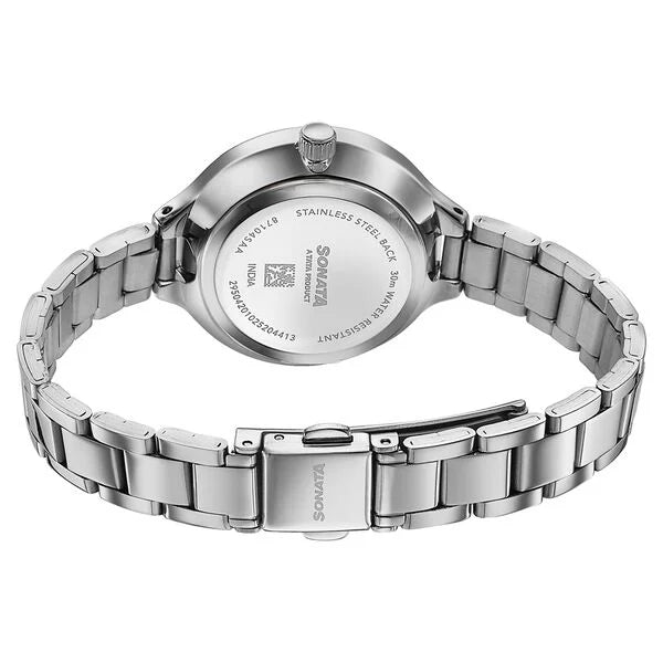 Sonata Festive Quartz Analog Watch For Women - 87104SM01 - KRISHNA WATCH COMPANY
