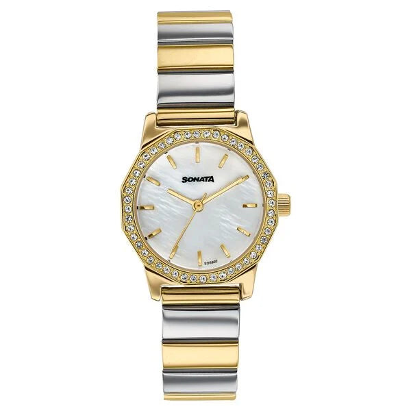 Sonata Festive Quartz Analog Watch For Women 87106BM01 - KRISHNA WATCH COMPANY